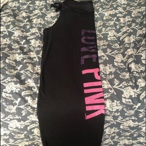 Victorias Secret Pink Sequins -Bling flare Pants S